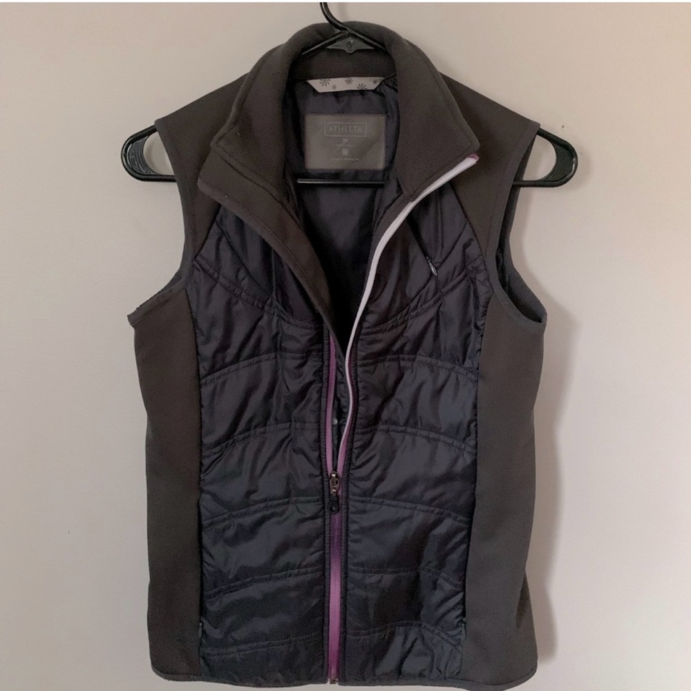 Women's Dark Gray Quilted Vest